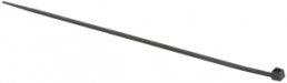 Kabelbinder, Polyamid, (L x B) 120 x 2.5 mm, Bündel-Ø 3 bis 27 mm, schwarz, UV-beständig, -40 bis 85 °C