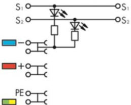 4-Leiter-Initiatorenklemme, Push-in-Anschluss, 0,14-1,5 mm², 13.5 A, 4 kV, grau, 2000-5410/1102-950