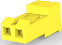 Buchsengehäuse, 2-polig, RM 3.96 mm, gerade, gelb, 3-640427-2