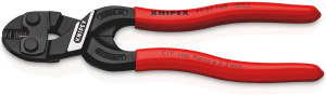KNIPEX 71 31 160 CoBolt® S Kompakt-Bolzenschneider mit Schneidaussparung mit Kunststoff überzogen schwarz atramentiert 160 mm