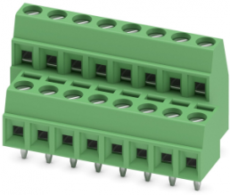Leiterplattenklemme, 16-polig, RM 3.81 mm, 0,14-1,5 mm², 8 A, Schraubanschluss, grün, 1708084