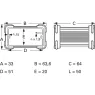 FR 55 25 50 ME Fischer Elektronik Kleingehäuse und Modulgehäuse