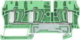 Schutzleiter-Reihenklemme, Federzuganschluss, 0,5-6,0 mm², 3-polig, 480 A, 8 kV, gelb/grün, 7904170000