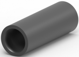 Stoßverbinder, unisoliert, 3,31-5,26 mm², AWG 12 bis 10, schwarz, 14.35 mm