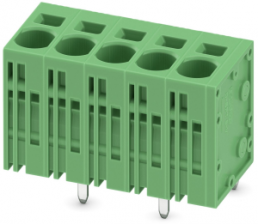 Leiterplattenklemme, 5-polig, RM 7.5 mm, 0,2-10 mm², 41 A, Federklemmanschluss, grün, 1719341