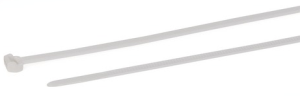 Kabelbinder außenverzahnt, Polyamid, (L x B) 200 x 3.4 mm, Bündel-Ø 1.6 bis 50 mm, weiß, -40 bis 85 °C