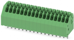 Leiterplattenklemme, 17-polig, RM 2.5 mm, 0,14-0,5 mm², 2 A, Federklemmanschluss, grün, 1989890