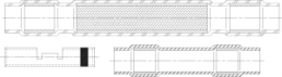 Stoßverbinder Set mit Wärmeschrumpfisolierung, 2,5 mm², AWG 14, gelb, 105.92 mm