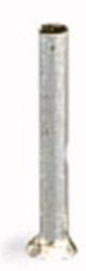 Unisolierte Aderendhülse, 0,5 mm², 10 mm lang, silber, 216-141