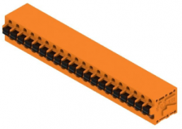 Leiterplattenklemme, 20-polig, RM 5.08 mm, 0,12-2,5 mm², 20 A, Federklemmanschluss, orange, 1330910000