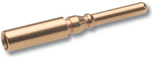 Stiftkontakt, 4,0 mm², AWG 12, Crimpanschluss, vergoldet, 44420103