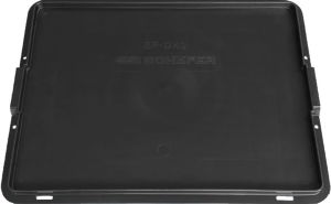 Auflagedeckel, schwarz, (L x B) 600 x 400 mm, H-18S 60400