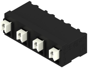 Leiterplattenklemme, 4-polig, RM 7.5 mm, 0,13-1,5 mm², 12 A, Federklemmanschluss, schwarz, 1869760000