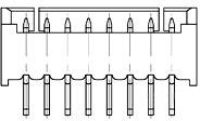 Stiftleiste, 4-polig, RM 1.25 mm, gerade, natur, 1734598-4