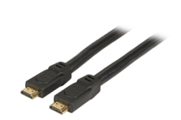 HighSpeed HDMI Kabel with Ethernet 4K60Hz,A-A St-St, 1m, schwarz