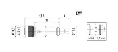 79 3530 13 04 binder Sensor-Aktor Kabel Bild 2