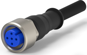Sensor-Aktor Kabel, M12-Kabeldose, gerade auf offenes Ende, 3-polig, 1.5 m, PVC, grau, 4 A, 1-2273043-1