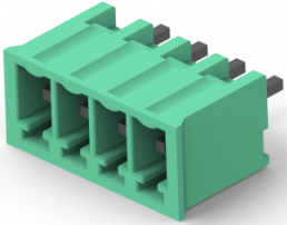 Leiterplattenklemme, 5-polig, RM 3.5 mm, 0,05-2,0 mm², 11 A, Stift, grün, 284514-5
