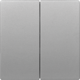 DELTA style Wippe 2-fach neutral für Serienschalter, platinmetallic, 5TG71451