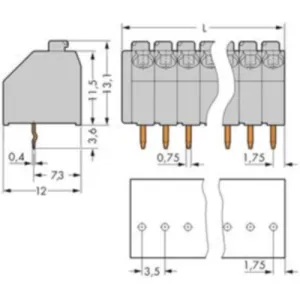 250-109 WAGO Leiterplattenklemmen