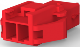 Buchsengehäuse, 2-polig, RM 3.96 mm, gerade, rot, 2005249-2