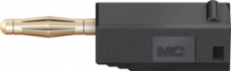 2 mm Stecker, Lötanschluss, 0,5 mm², schwarz, 22.2616-21
