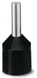 Isolierte Aderendhülse, 1,5 mm², 17.5 mm/8 mm lang, DIN 46228/4, schwarz, 3201916