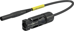 Adapter-Messleitung, 1,0 mm², 1 kV, 19 A, 4 mm Sicherheitsstecker auf MC4 Stecker, 1.5, 32.1199-15021