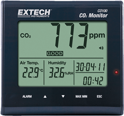 CO100 Extech Anemometer, Gas- und Druckmessgeräte