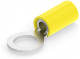Isolierter Ringkabelschuh, 3,0-6,0 mm², AWG 12 bis 10, 8.3 mm, M8, gelb