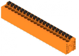 Leiterplattenklemme, 20-polig, RM 5 mm, 0,12-2,5 mm², 20 A, Federklemmanschluss, orange, 1330380000