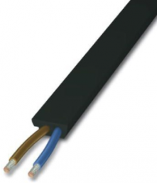 EPDM Flachleitung 2 x 1,5 mm², ungeschirmt, schwarz