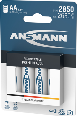 5035212 Ansmann Rundzellen-Akkus, 9V-Block-Akkus Bild 2