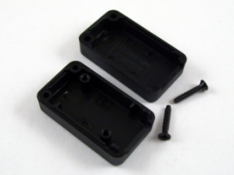 ABS Miniatur-Gehäuse, (L x B x H) 35 x 20 x 15 mm, schwarz (RAL 9005), IP54, 1551USB1BK