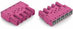 Stecker, 5-polig, Federklemmanschluss, 0,5-4,0 mm², pink, 770-295/082-000