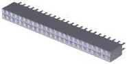 Buchsenleiste, 48-polig, RM 2.54 mm, gerade, schwarz, 2-535542-4