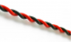 PVC-Schaltlitze, verdrillt, 2-LiY, 0,25 mm², rot/schwarz, Außen-Ø 2,7 mm