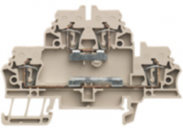Mehrstock-Reihenklemme, Federzuganschluss, 0,5-2,5 mm², 20 A, 6 kV, dunkelbeige, 1768800000