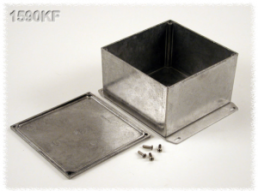 Aluminium Druckgussgehäuse, (L x B x H) 112 x 60 x 34 mm, schwarz (RAL 9005), IP54, 1590B2FLBK