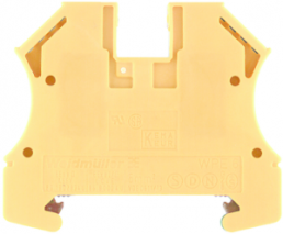Schutzleiter-Reihenklemme, Schraubanschluss, 0,5-10 mm², 2-polig, 720 A, 8 kV, gelb/grün, 1010200000