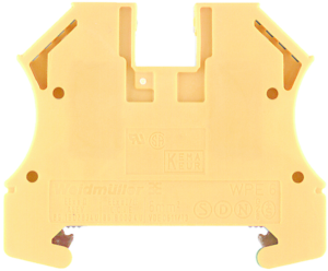 Schutzleiter-Reihenklemme, Schraubanschluss, 0,5-10 mm², 2-polig, 720 A, 8 kV, gelb/grün, 1010200000