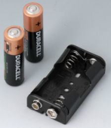 Batteriehalter für Mignonzelle, 2 Zellen, Chassismontage