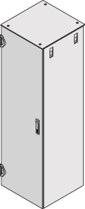 Varistar-Stahltür, geschlossen, IP 20, 1-Punkt-Verriegelung, mitt. Versteifung, RAL 7035, 1200H 600B