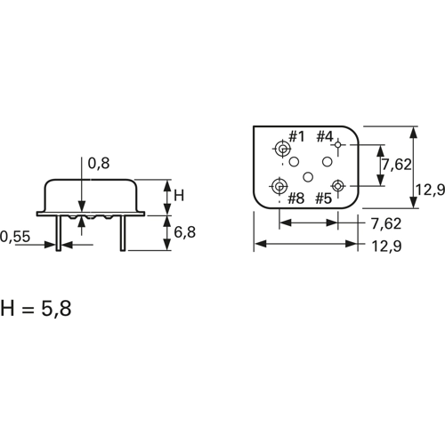 O- 7,372800M-AQO 08-50-5,0-A Auris Oszillatoren Bild 2