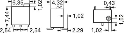 3269W-1-100LF Bourns Electronics GmbH Trimmpotentiometer Bild 2