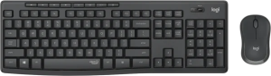 Logitech Tastatur/Maus Set MK295, Wireless, grafitSilent, DE, Optisch, 1000 dpi