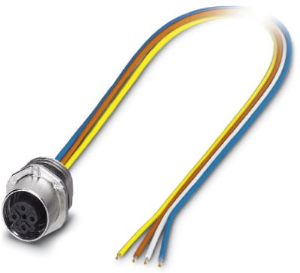 Sensor-Aktor Kabel, M12-Kabeldose, gerade auf offenes Ende, 4-polig, 0.5 m, 4 A, 1067227