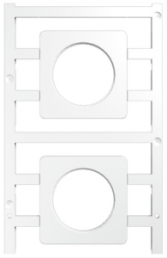 Polyamid Gerätemarkierer, (L x B) 42 x 42 mm, weiß, 20 Stk