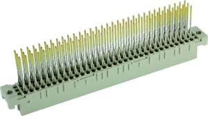 Federleiste, Typ C, 96-polig, a-b-c, RM 2.54 mm, Einpressanschluss, gerade, 09032966851252