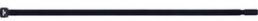 Kabelbinder mit Stahlzunge, Polyamid, (L x B) 140 x 3.6 mm, Bündel-Ø 2 bis 29 mm, schwarz, UV-beständig, -40 bis 85 °C